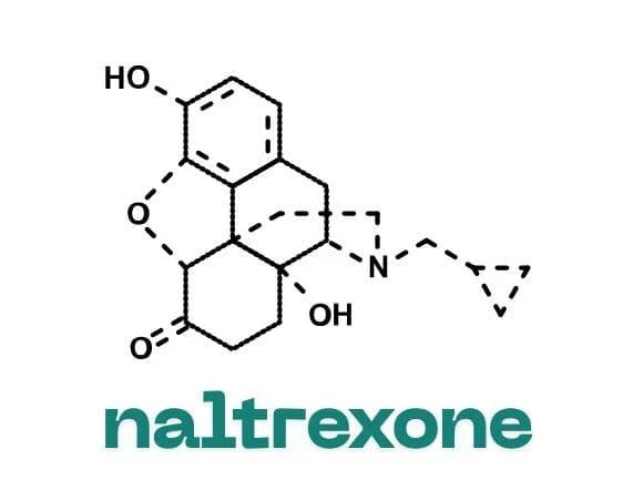 Image of the chemical structure of naltrexone