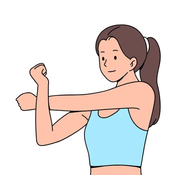 Illustration of a woman exercising