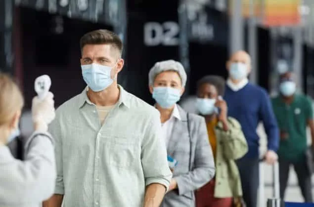 People in Masks during Pandemic