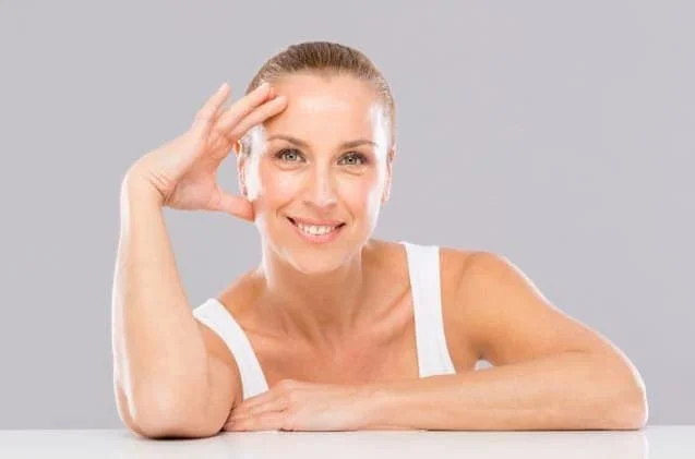 photo of person with healthy glowing skin