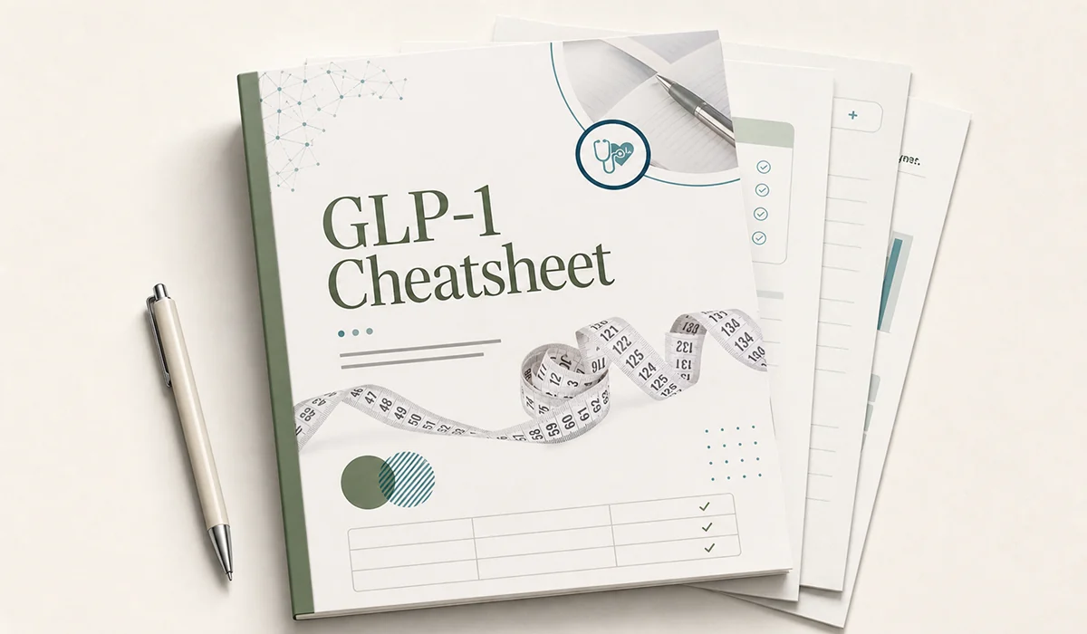 Cover preview of the Hamilton Telehealth GLP‑1 Cheatsheet downloadable guide