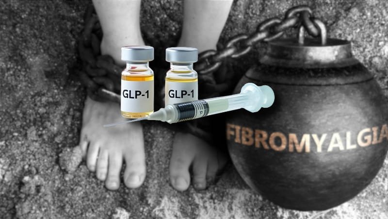 Composite photo representing a study that points to GLP-1 drugs easing Fibromyalgia symptoms