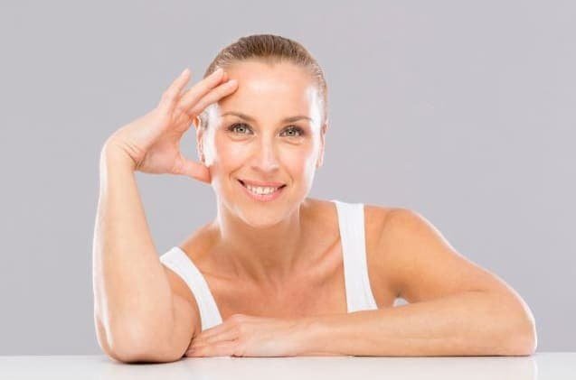 photo of person with healthy glowing skin